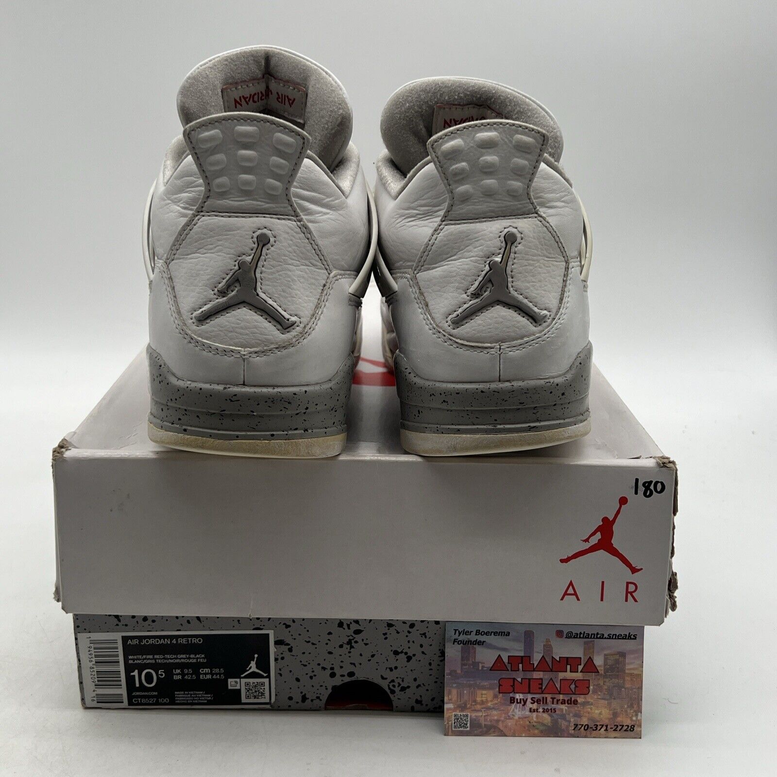 Size 10.5 - Jordan 4 Retro Mid White Oreo (CT8527-100)