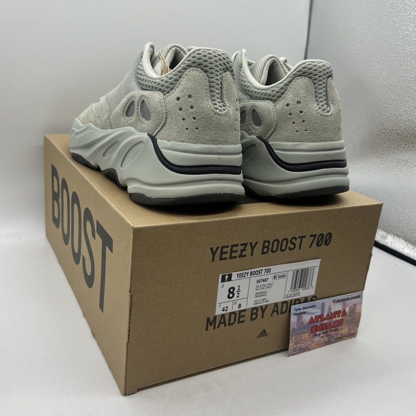 Size 8.5 - adidas Yeezy Boost 700 Salt Brand New Og All DS Suede Leather