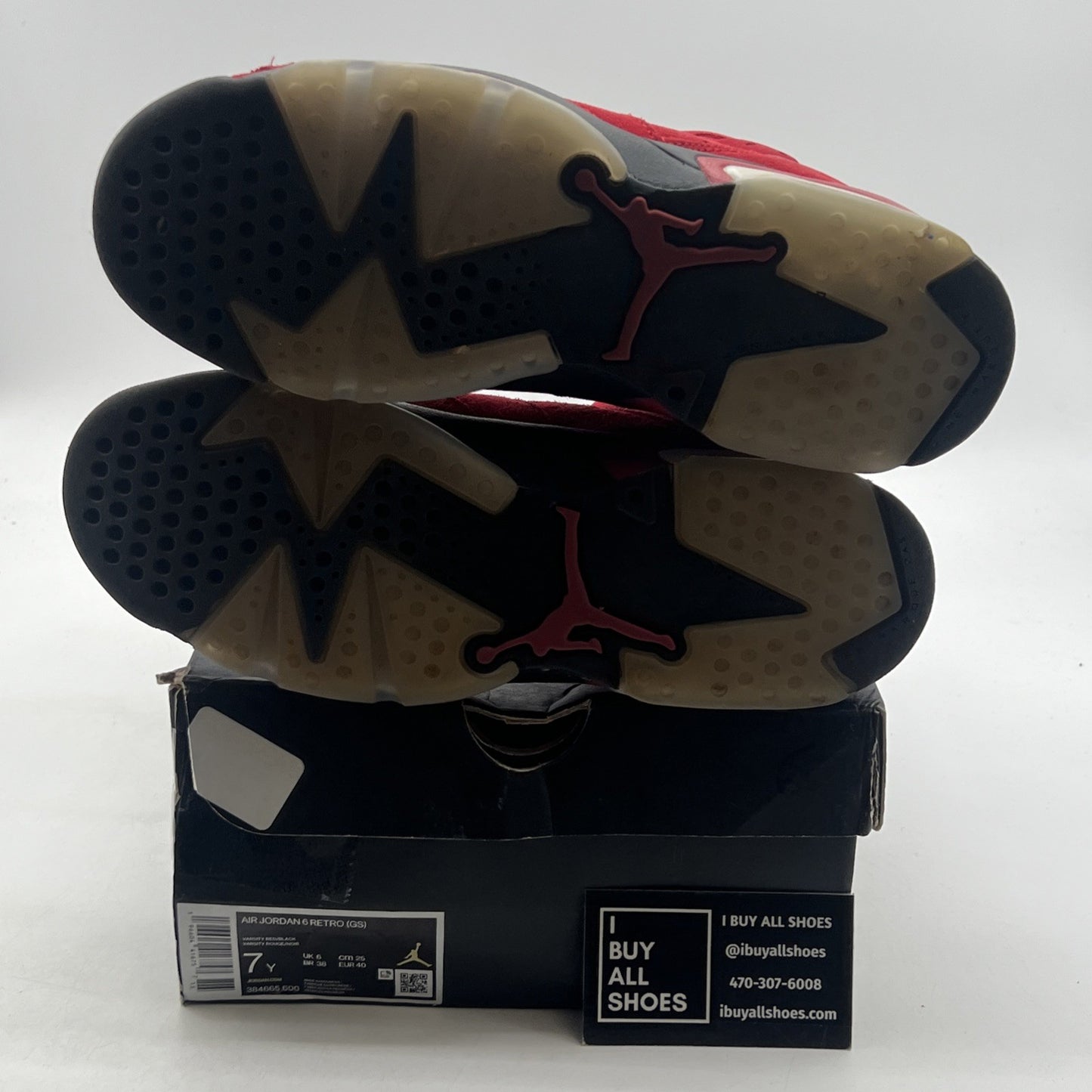 Size 7Y - Air Jordan 6 Retro Toro Bravo (384665-600)