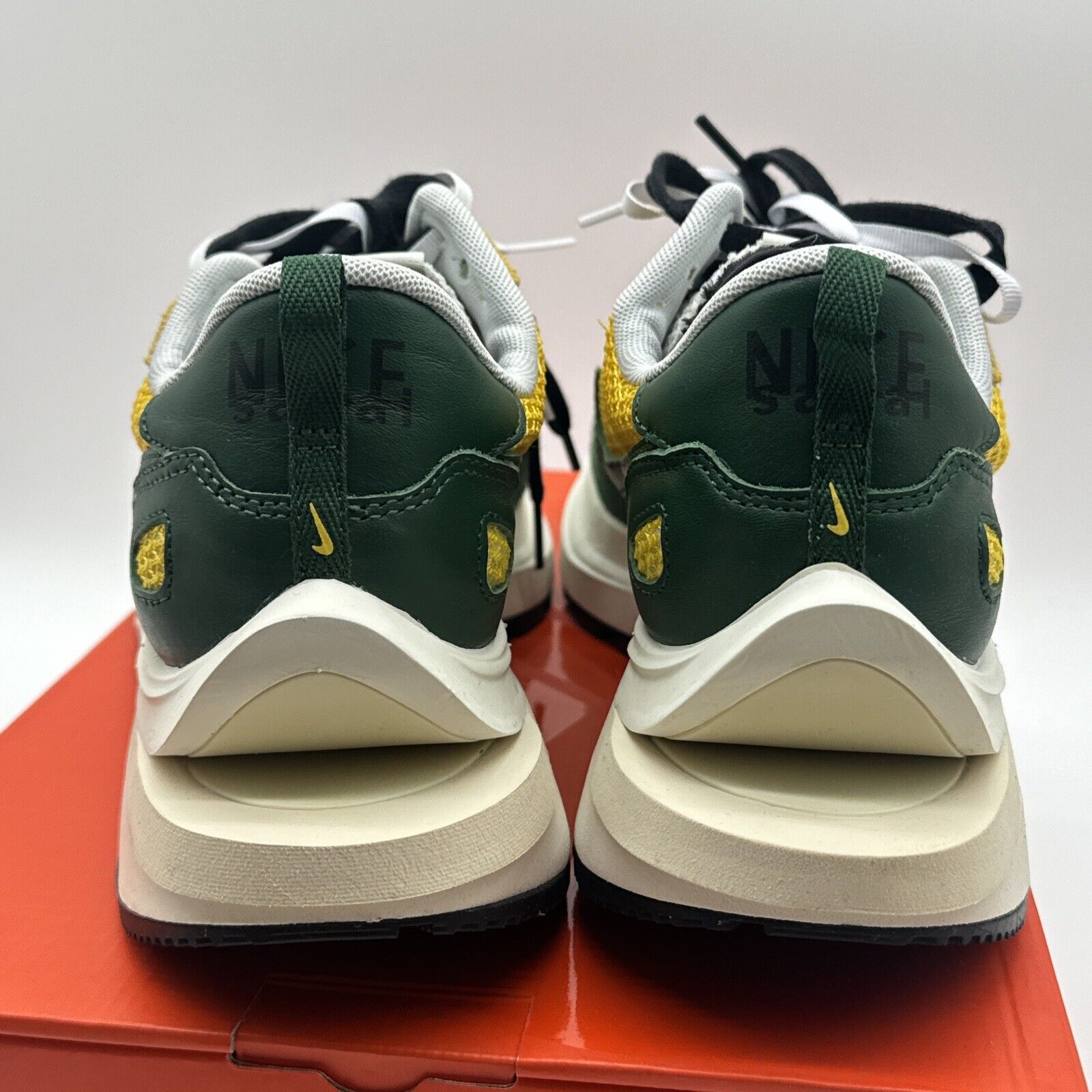 Size 10.5 - Nike VaporWaffle Sacai Tour Yellow Green Breathable Black Foam Cream