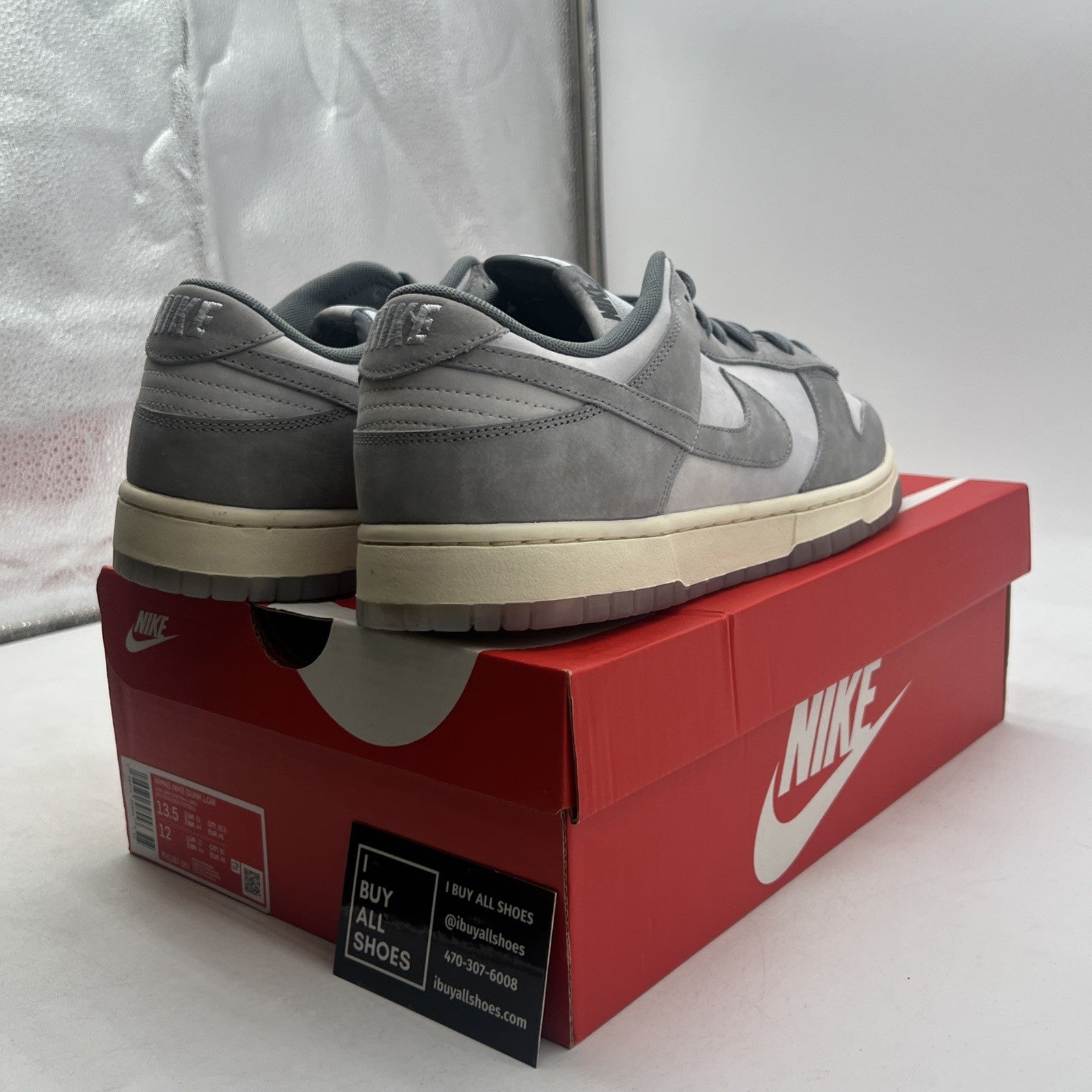 Size 13.5 - Nike Dunk Low Cool Grey W (FV1167-001)