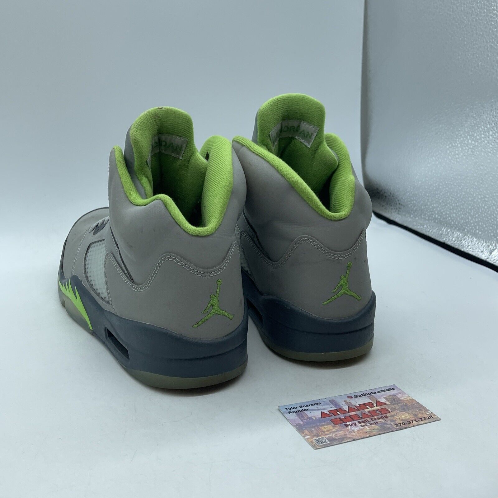 Size 9.5 - Jordan 5 Retro Green Bean Grey Suede Leather (CT4525-001)