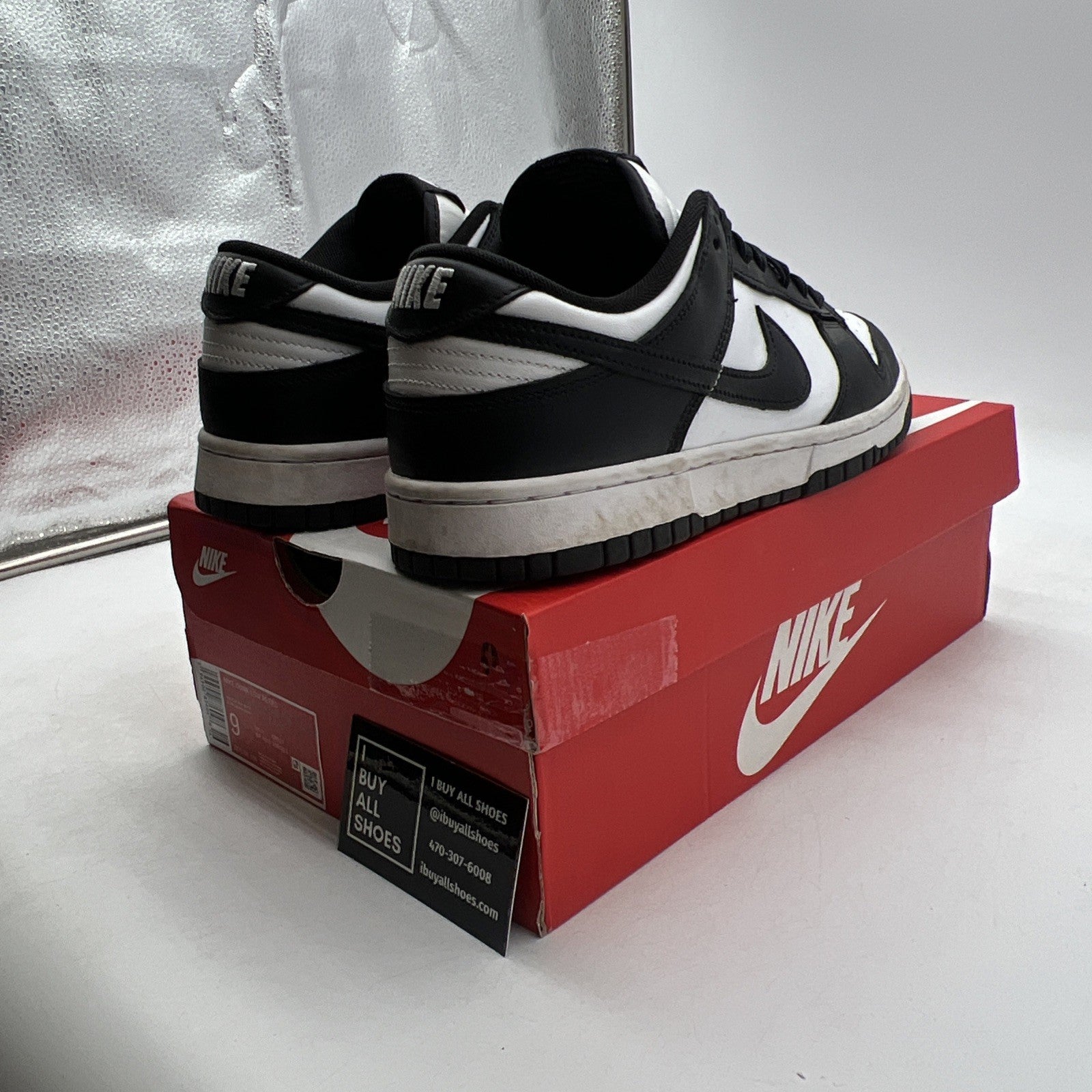 Size 9 - Nike Dunk Low Black White (DD1391-100)