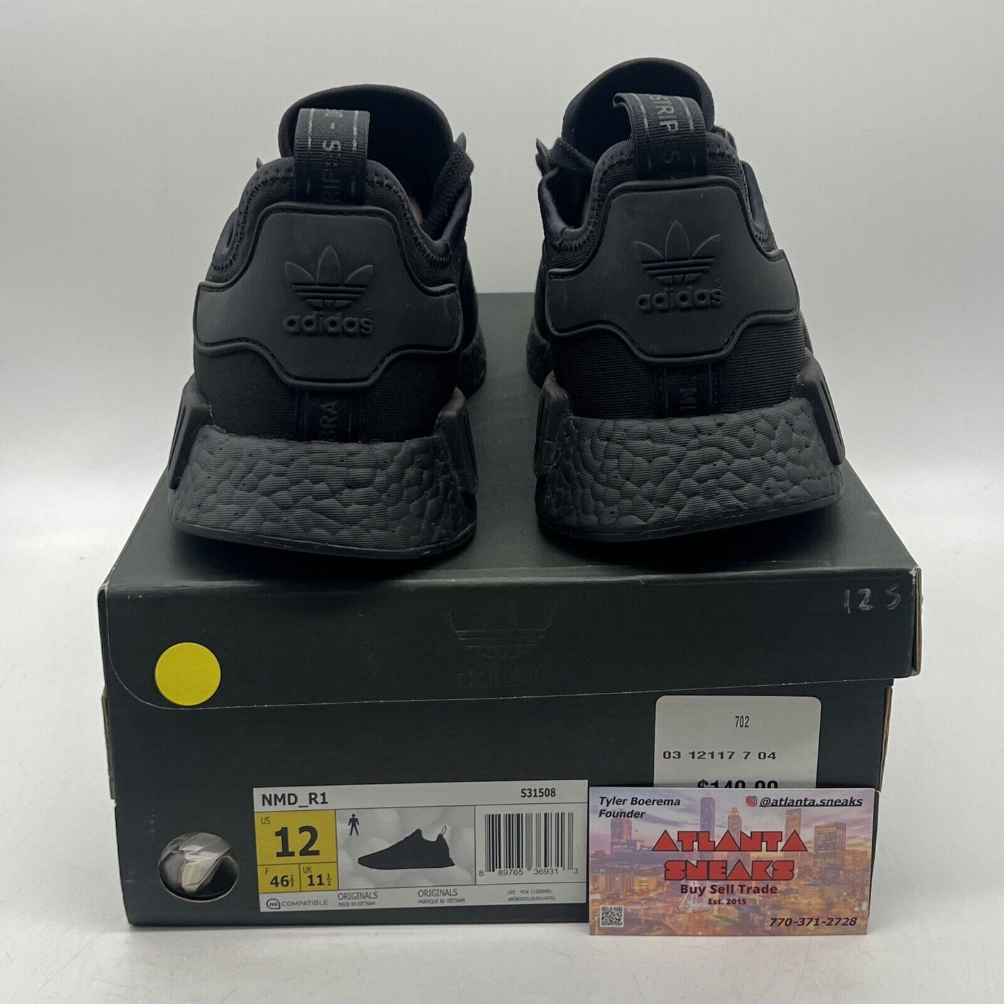 Size 12 - adidas NMD_R1 Triple Black (S31508)