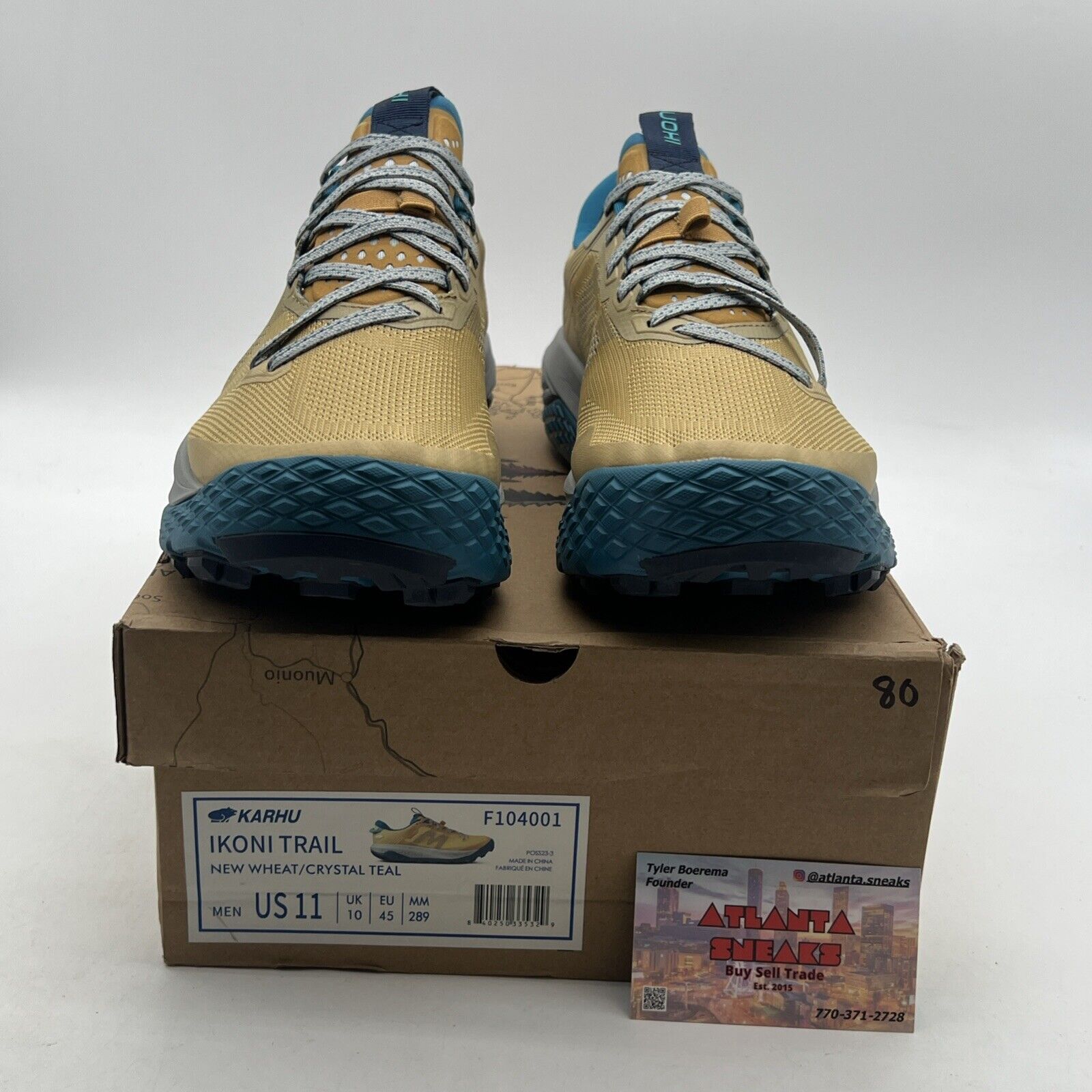 Size 11 - Karhu Finnish Sportsbear Ikoni Trail Wheat Teal Shoes (F104001)