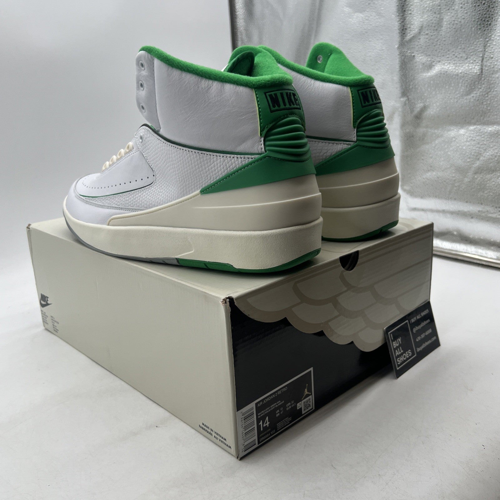 Size 14 - Air Jordan 2 Retro Lucky Green (DR8884-103)