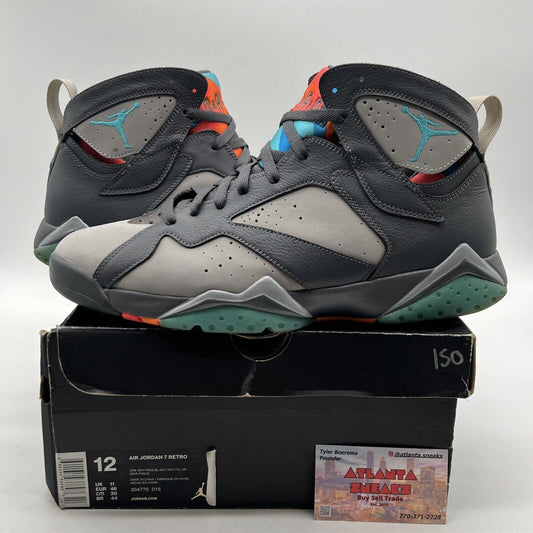 Size 12 - Air Jordan 7 Retro Barcelona Days Grey Suede Leather (304775-016)