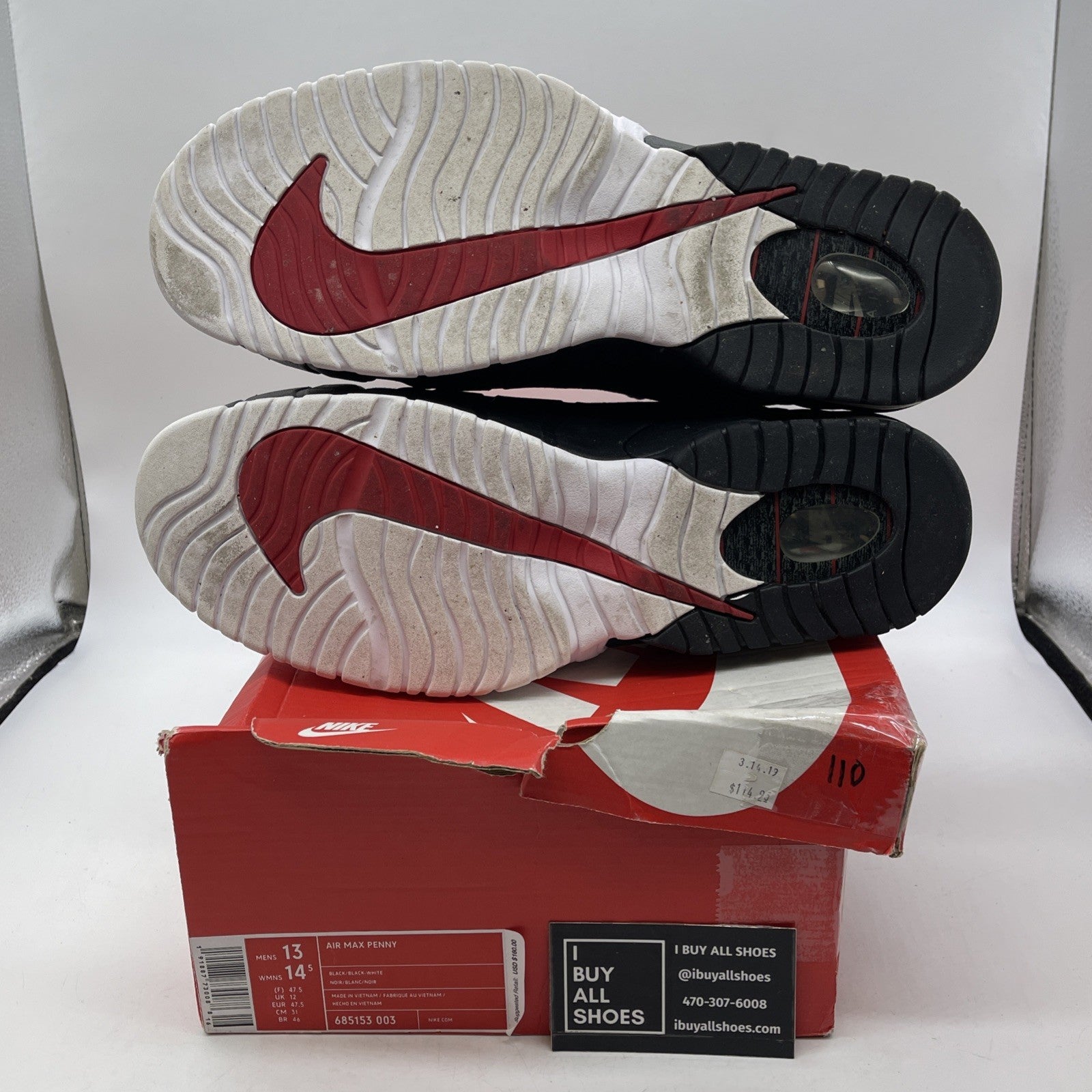 Size 13 - Nike Air Max Penny 1996 Olympics (685153-003)