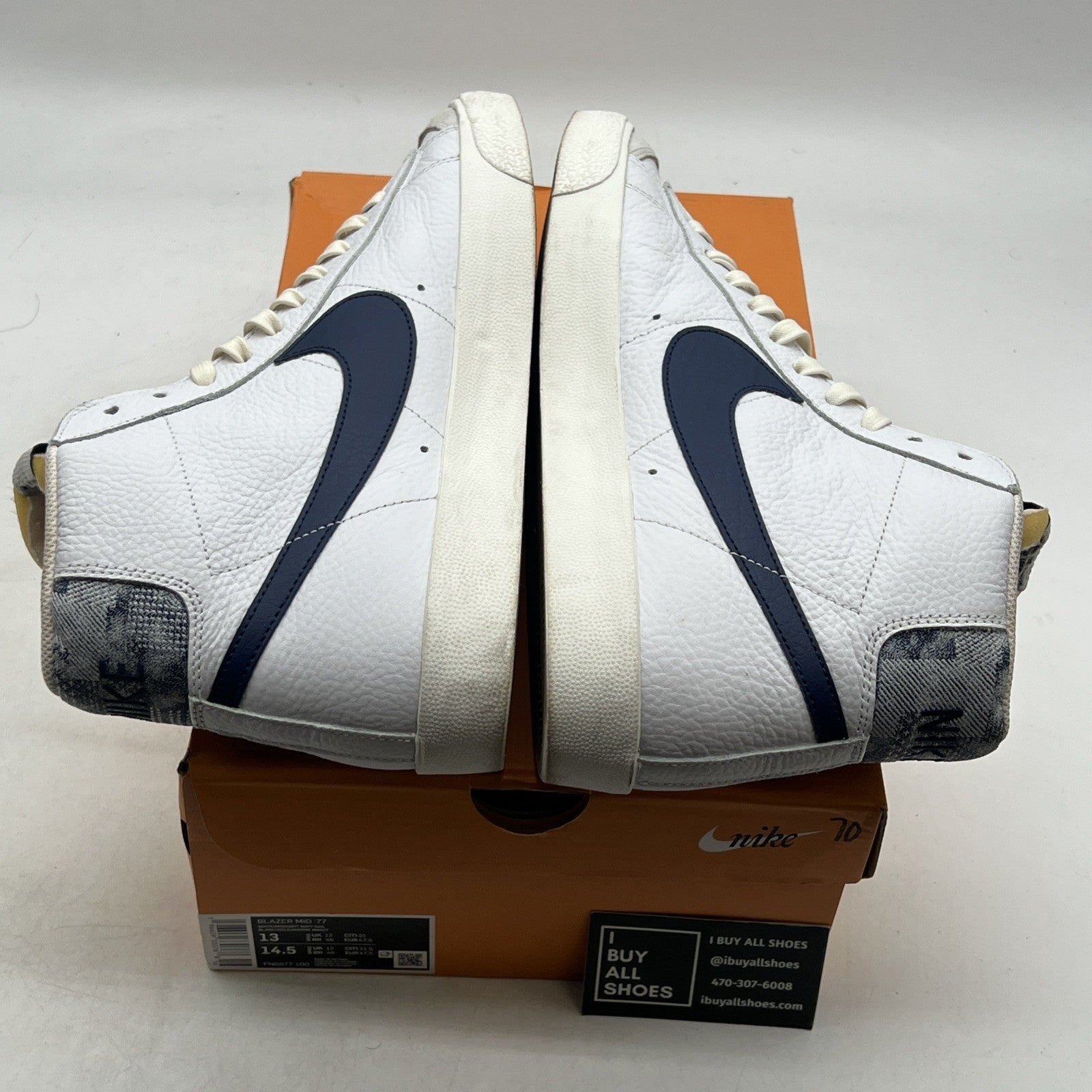 Size 13 - Nike Blazer '77 Mid Washed Denim (FN6877-100)
