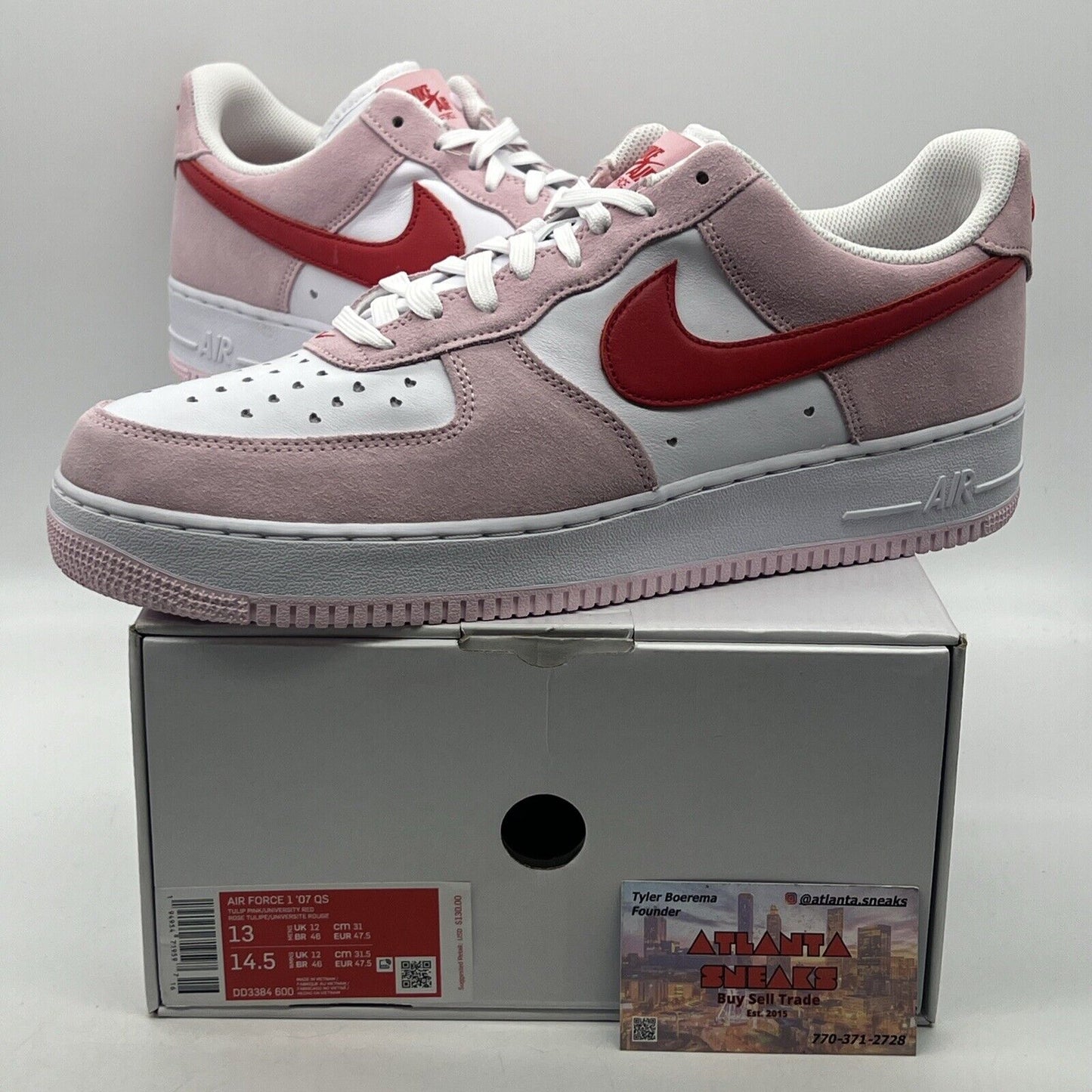 Size 13 - Nike Air Force 1 '07 QS Low Valentine’s Day Love Letter