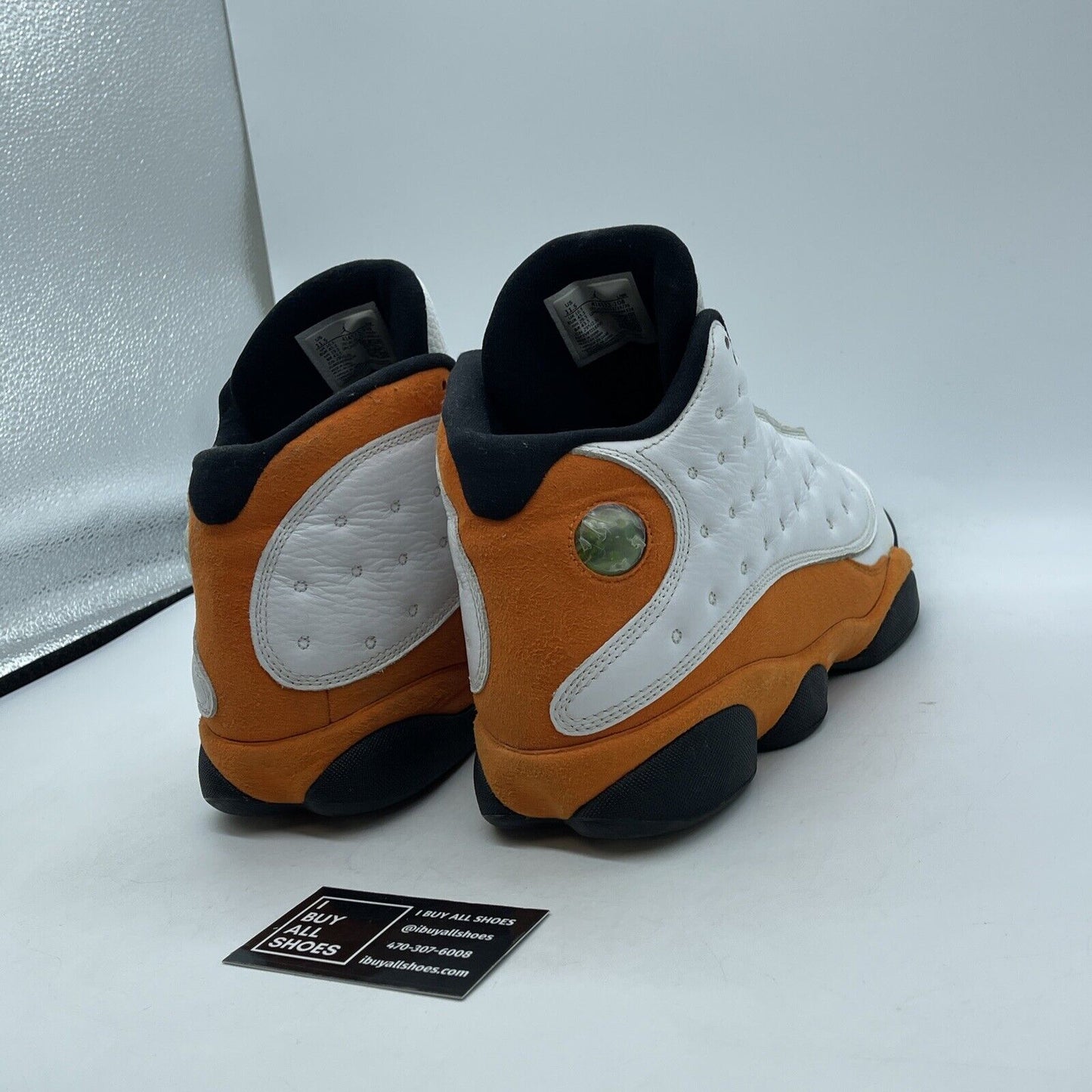 Size 11.5 - Air Jordan 13 Retro Starfish Orange White Suede Leather (414571-108)
