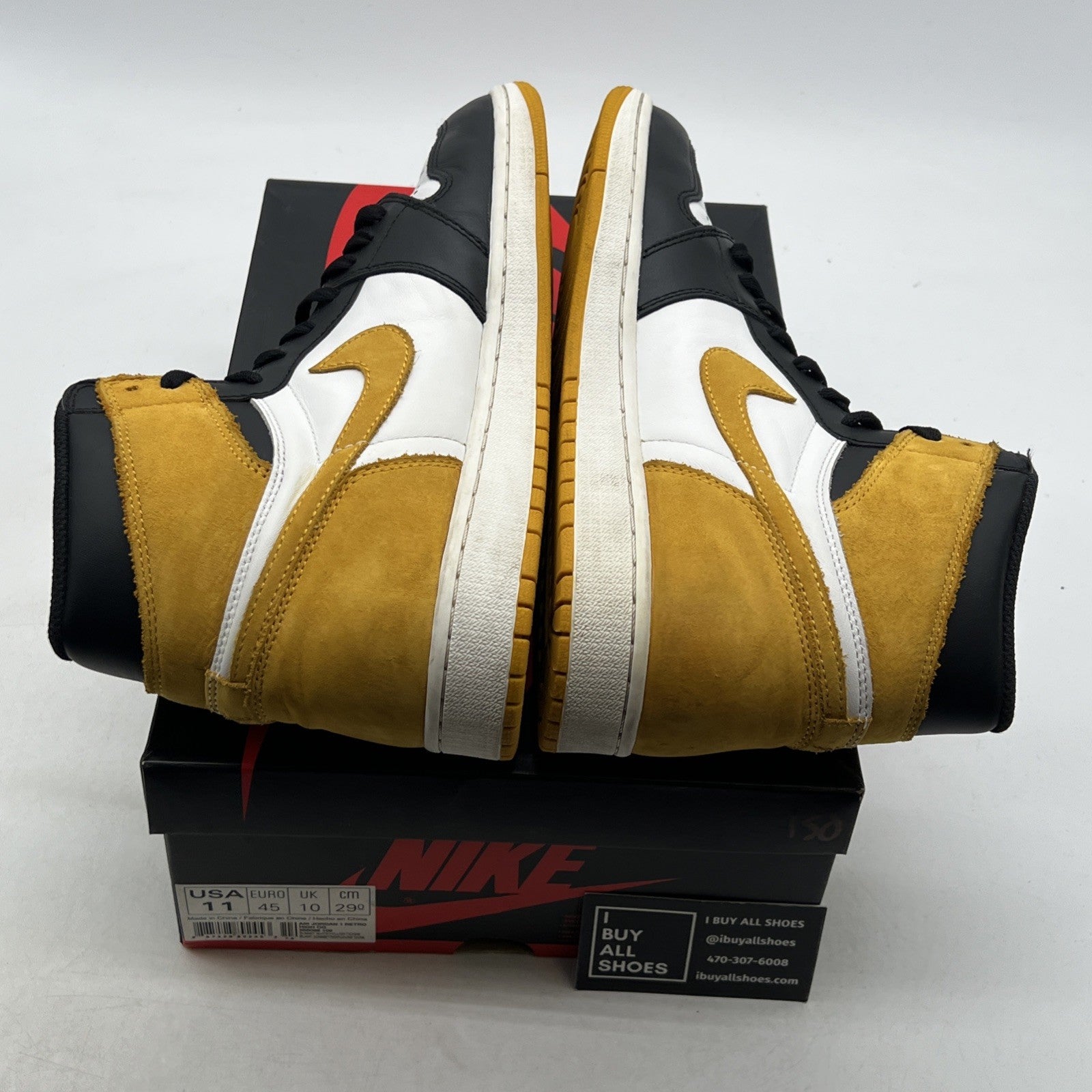 Size 11 - Air Jordan 1 Retro OG High Best Hand in the Game - Yellow Ochre