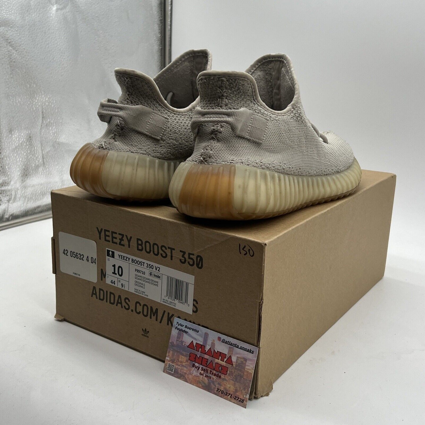 Size 10 - adidas Yeezy Boost 350 V2 Low Sesame (F99710)