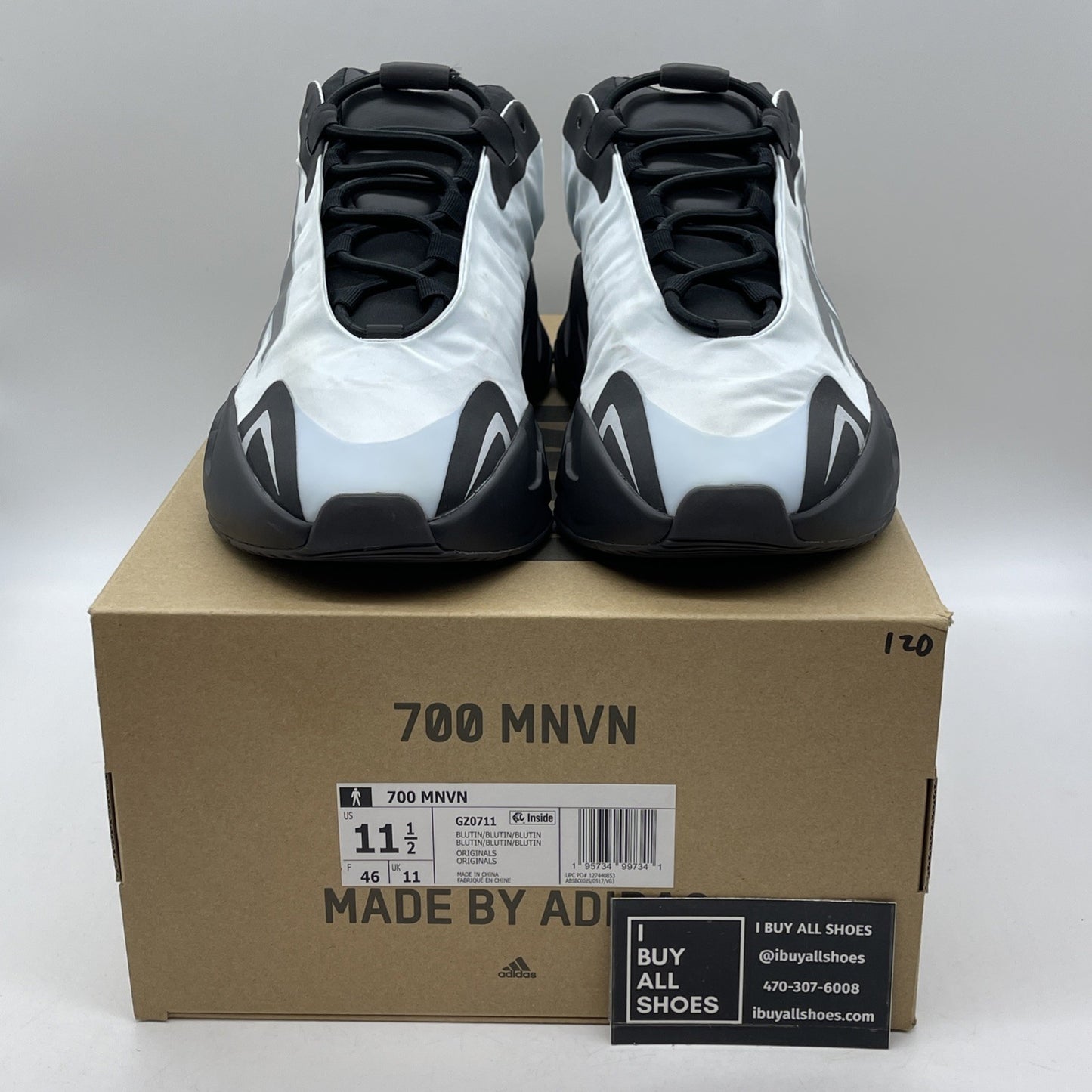 Size 10.5 - adidas Yeezy Boost 700 MNVN Blue Tint Black (GZ0711)