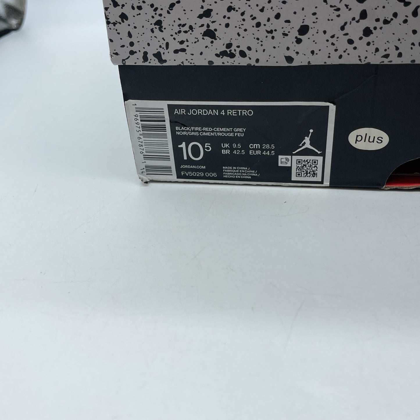 Size 10.5 - Air Jordan 4 Retro Bred Reimagined Black Leather (FV5029-006)
