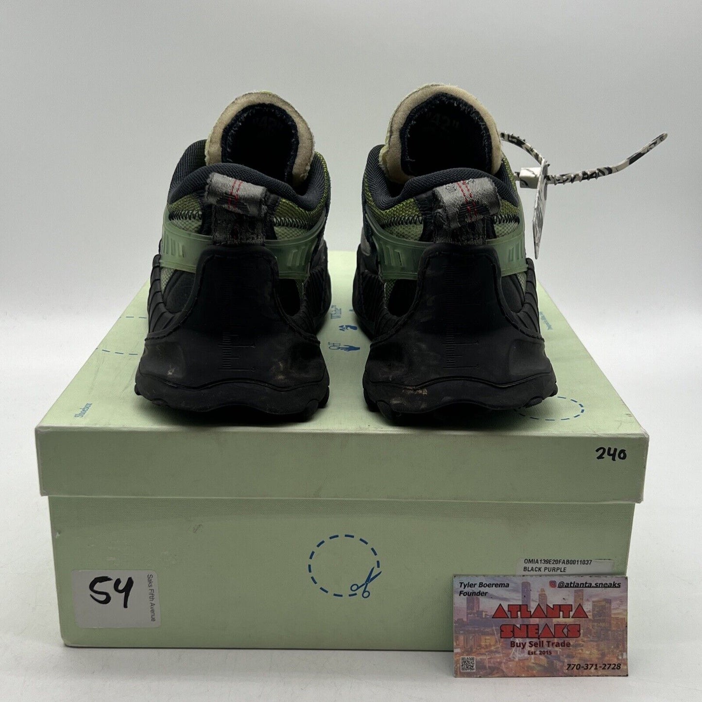 Size 42 EU/ 8 US - Off-White Odsy 1000 Men's Sneakers Black Blue Green