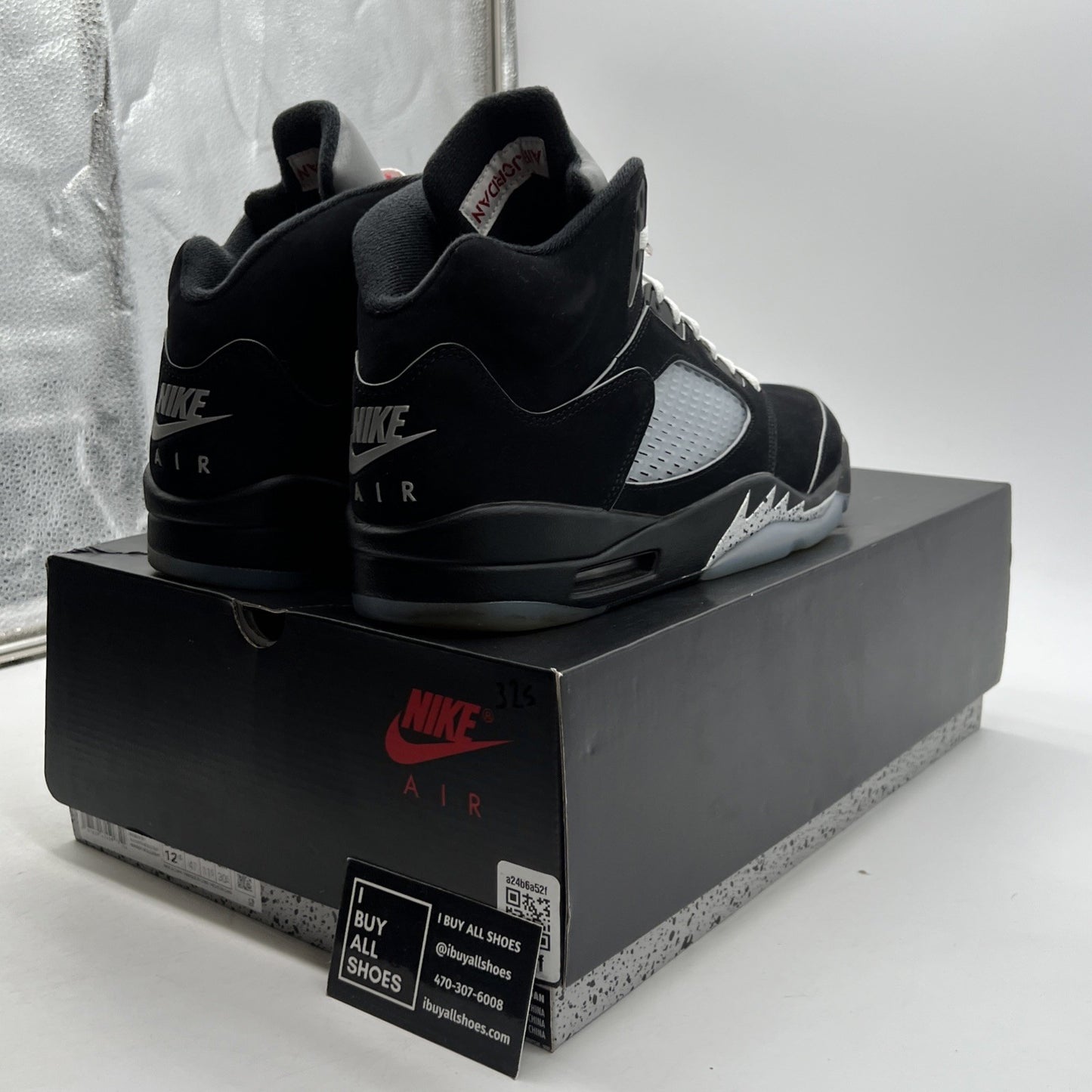 Size 12.5 - Air Jordan 5 Retro OG Black Metallic Reimagined (HF3975-001)