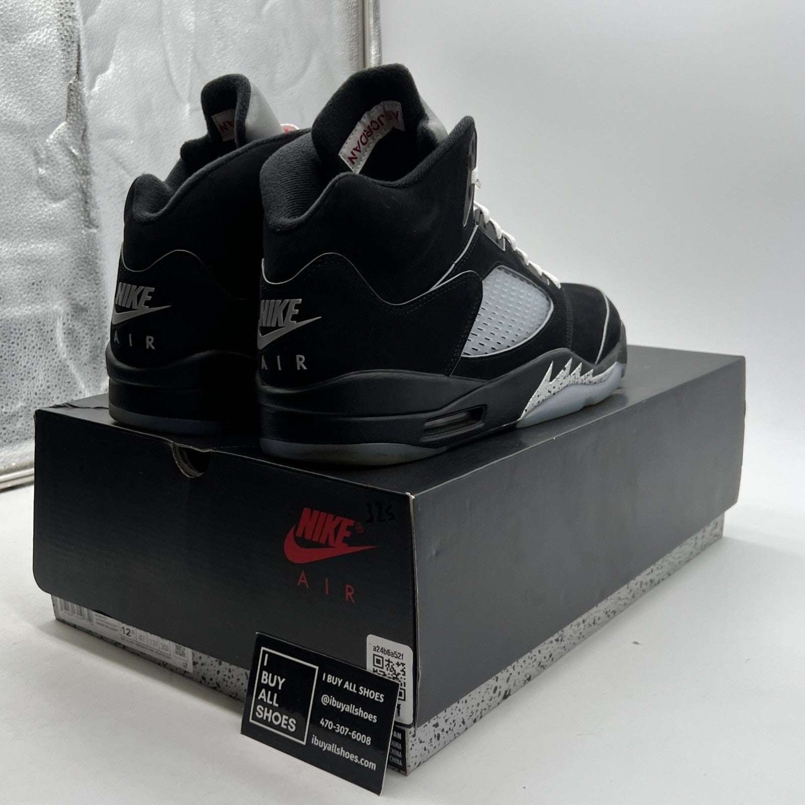 Size 12.5 - Air Jordan 5 Retro OG Black Metallic Reimagined (HF3975-001)