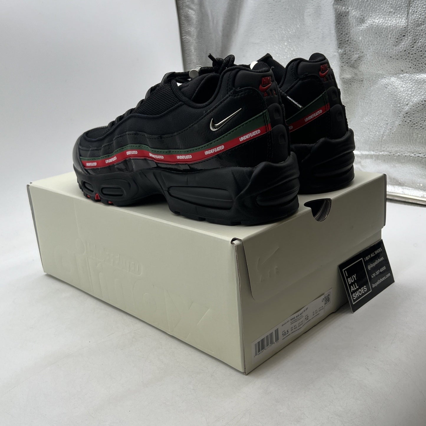 Size 10.5 — Nike Undefeated x Air Max 95 Black (IB4453-001)
