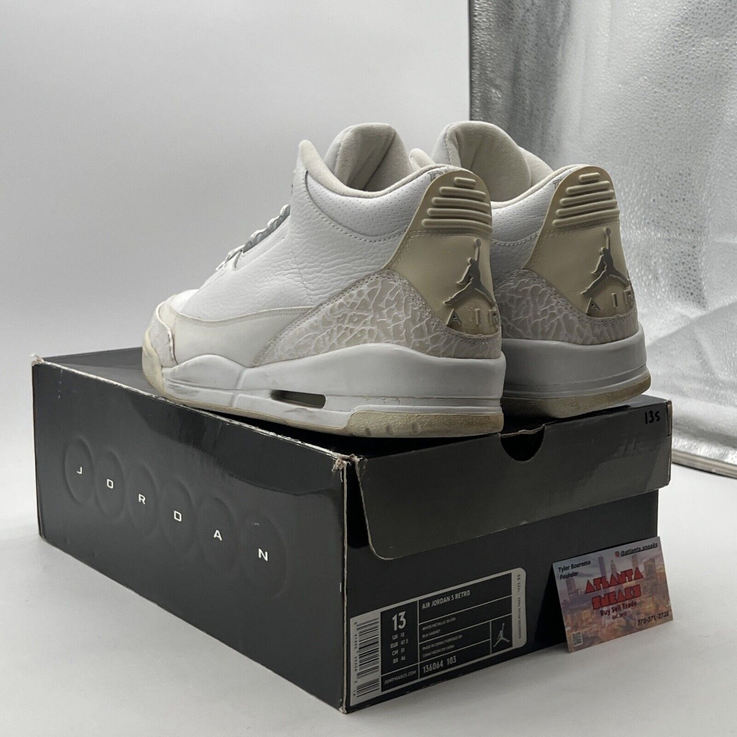 Size 13 - Air Jordan 3 Retro Pure Money (136062-103)
