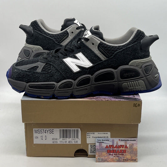 Size 12 - New Balance Salehe Bembury x 574 YURT Universal Communication - Black