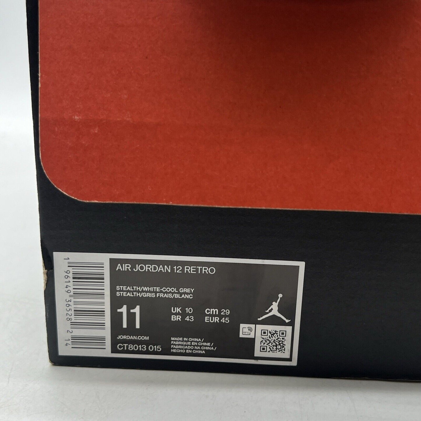 Size 11 - Jordan 12 Stealth 2022 (CT8013-015)