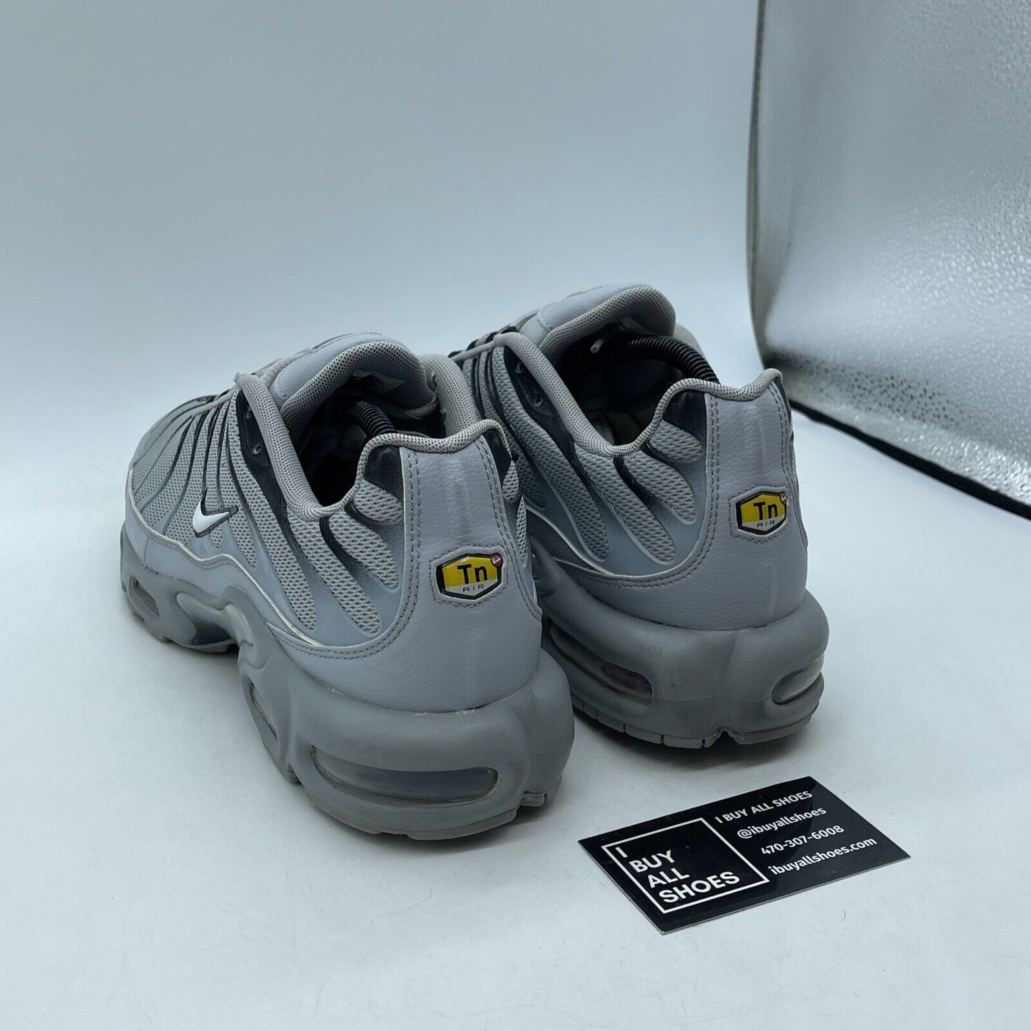 Size 12 - Nike Air Max Plus TN Wolf Grey Black Suede Leather (852630-021)