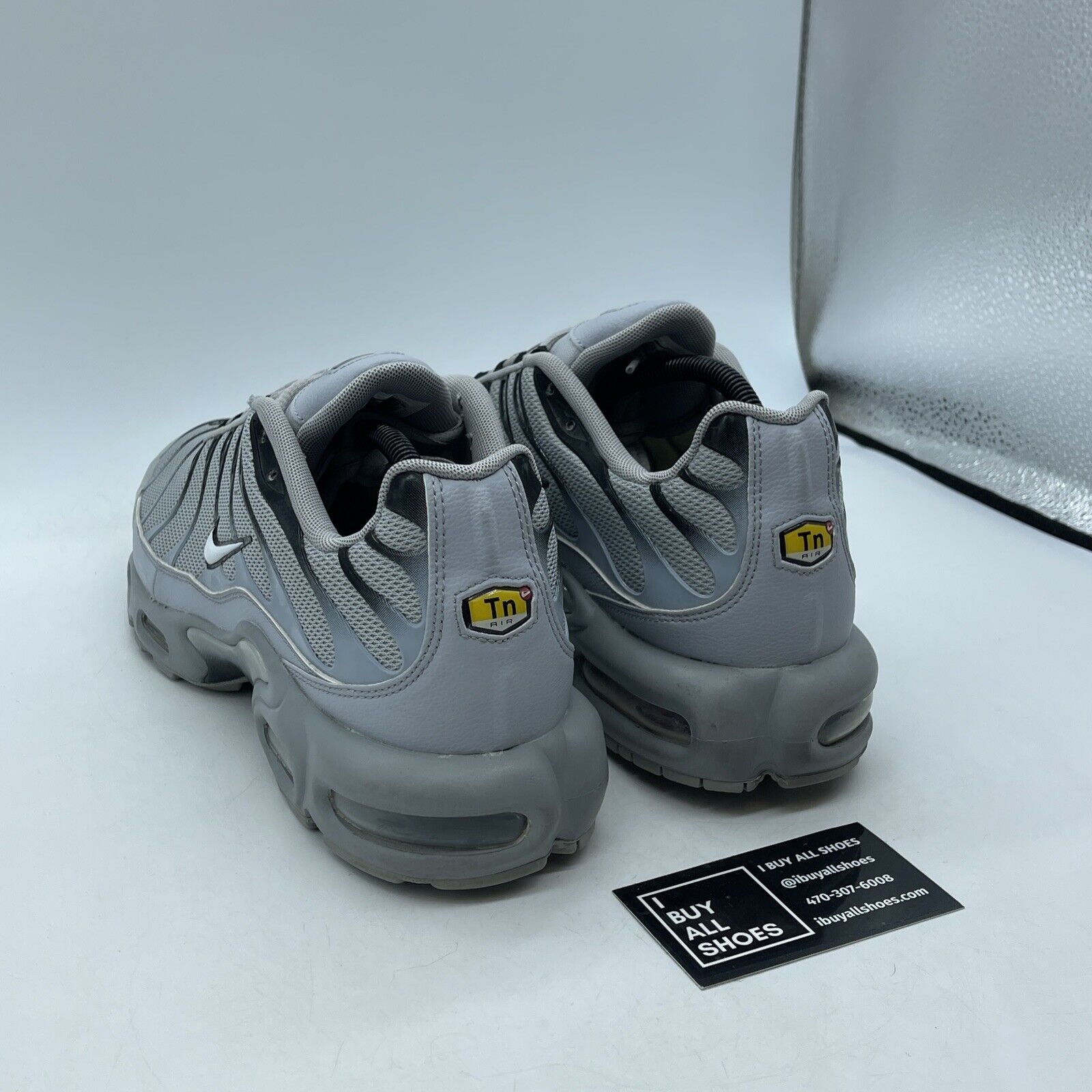Size 12 - Nike Air Max Plus TN Wolf Grey Black Suede Leather (852630-021)