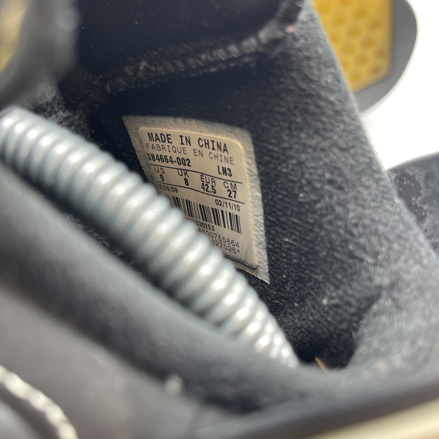 Size 9 - Air Jordan 6 Retro Lakers Black Grey Suede Leather (384664-002)