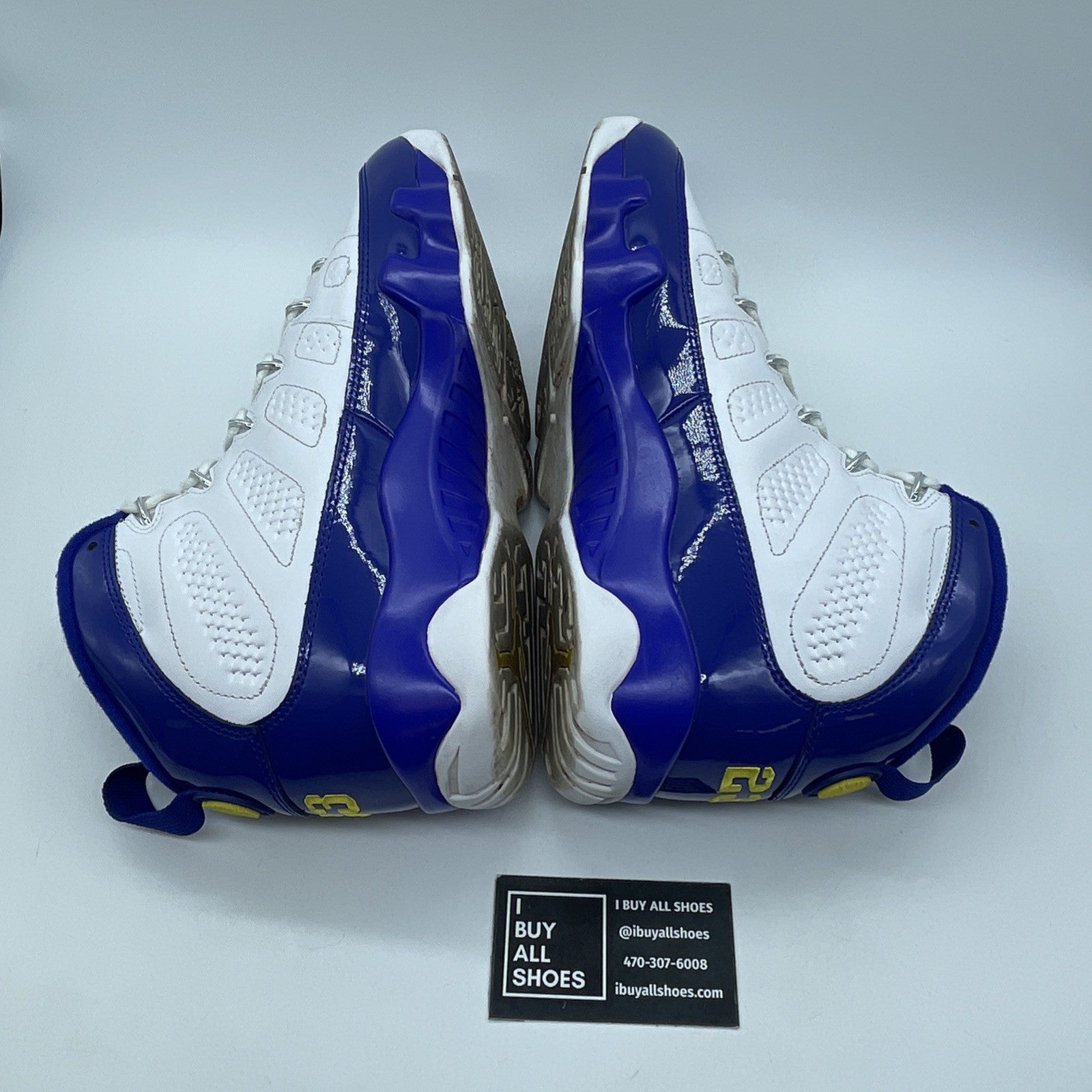Size 11 - Air Jordan 9 Retro Kobe Blue White Yellow Leather (302370-121)