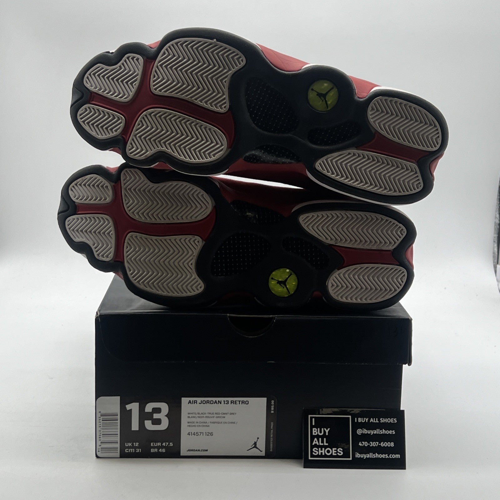 Size 13 - Air Jordan 13 Retro 2014 Grey Toe (414571-126)
