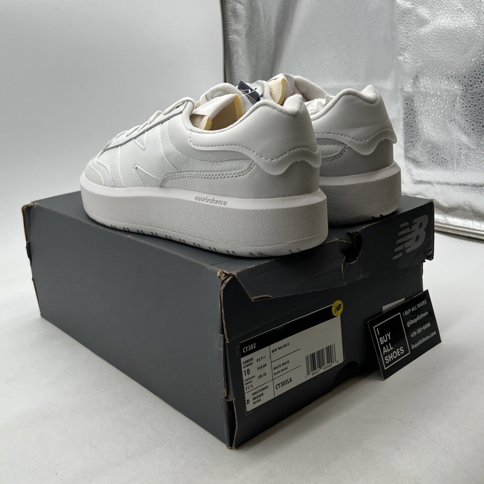 Size 10 - New Balance Platform Sneakers Triple White (CT302LA)