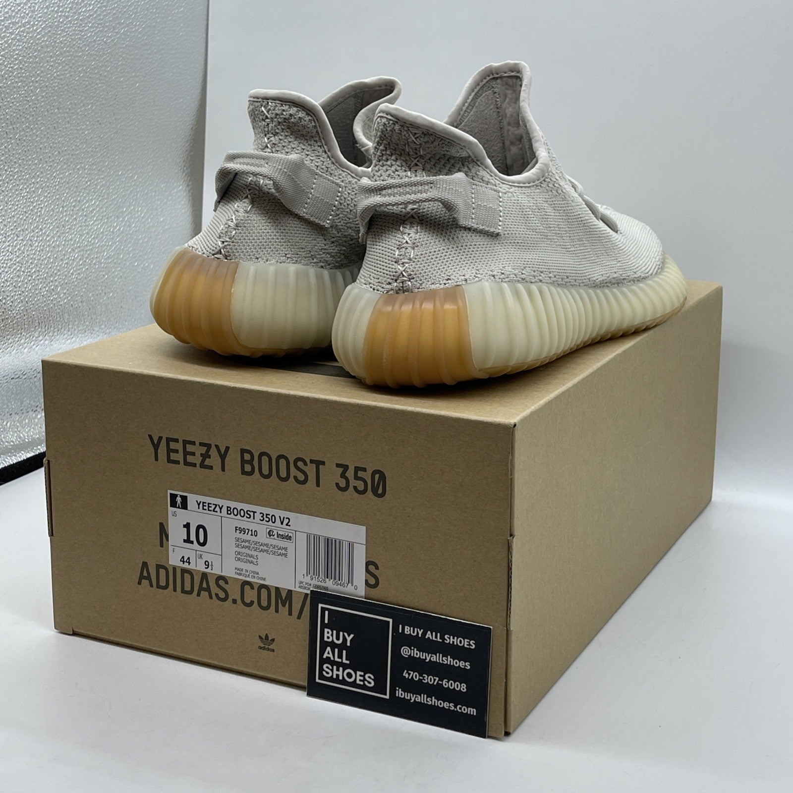 Size 10 - adidas Yeezy Boost 350 V2 Low Sesame Suede (F99710)
