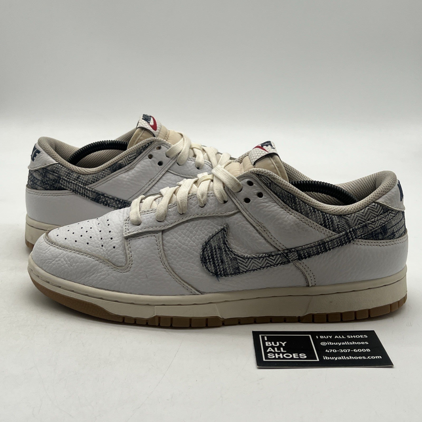 Size 11 - Nike Dunk Low Washed Denim (FN6881-100)