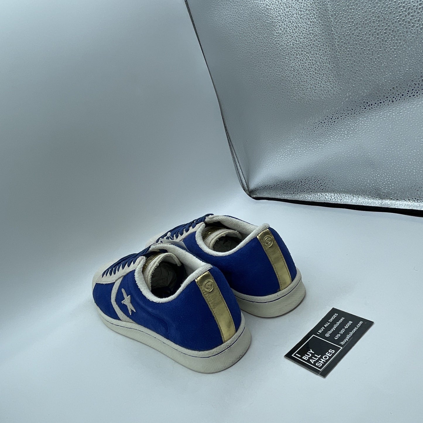 Size 13 - Converse Pro Leather Ox Low Top White Game Royal-White (105602)