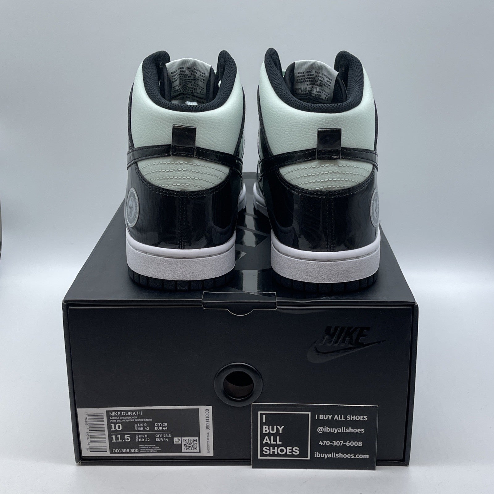 Size 10 - Nike Dunk SE High All Star 2021 White Black Leather (DD1398-300)
