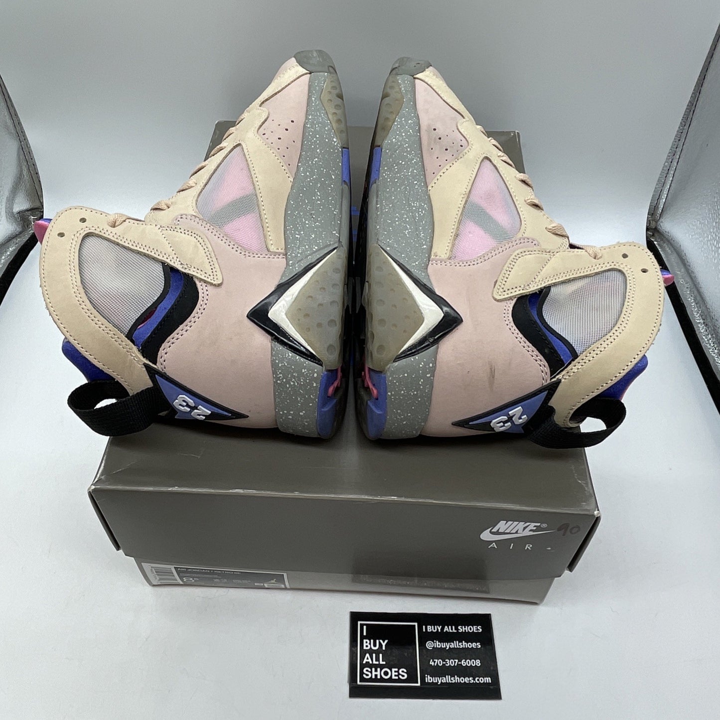 Size 8.5 - Air Jordan 7 Retro SE Sapphire Pink Purple Suede (DJ2636-204)