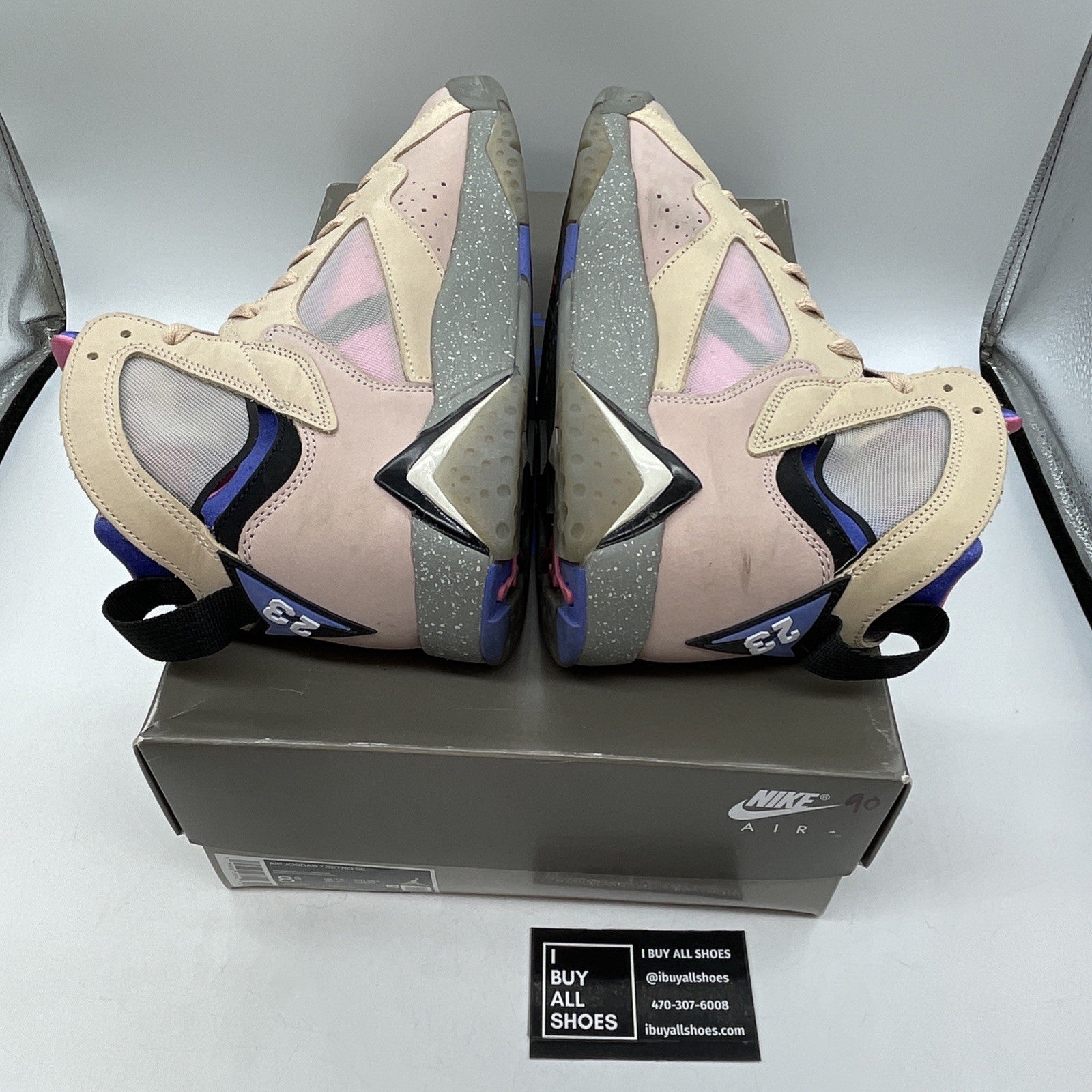 Size 8.5 - Air Jordan 7 Retro SE Sapphire Pink Purple Suede (DJ2636-204)