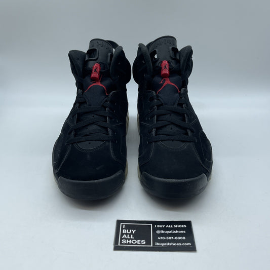 Size 10 - Air Jordan 6 Retro 2010 Varsity Red Black Suede (384664-061)