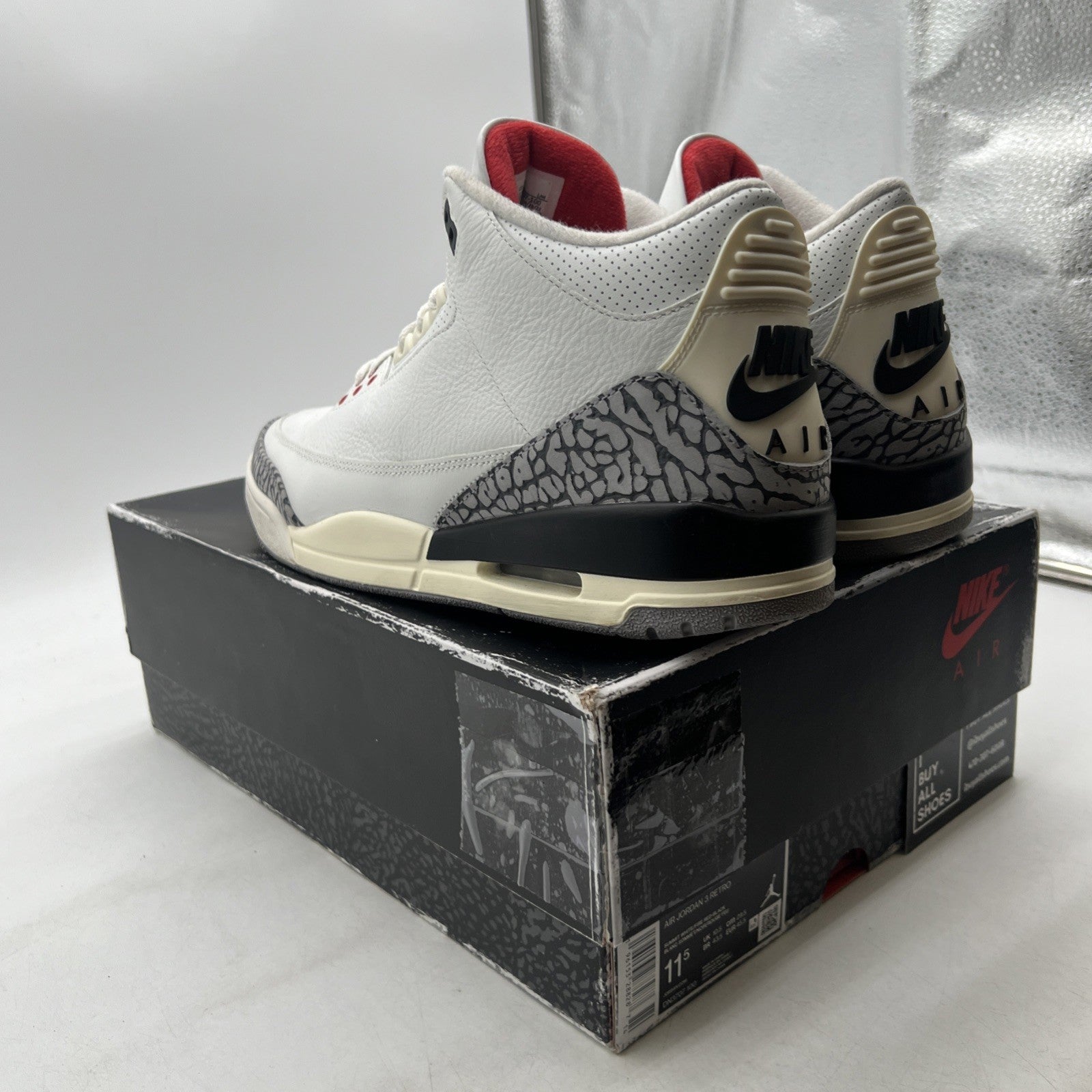 Size 11.5 - Air Jordan 3 Retro Mid White Cement Reimagined (DN3707-100)