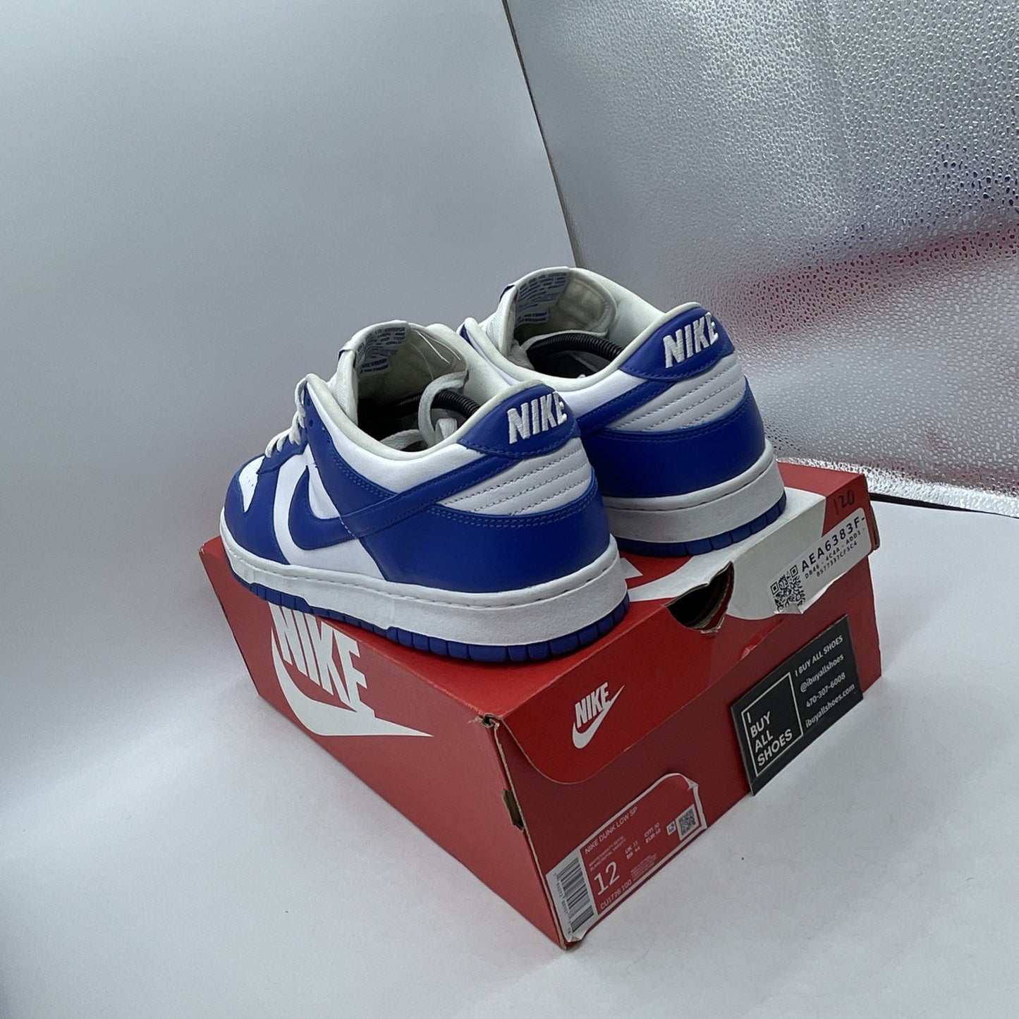 Size 12 - Nike Dunk Low Retro SP Kentucky 2020 (CU1726-100)