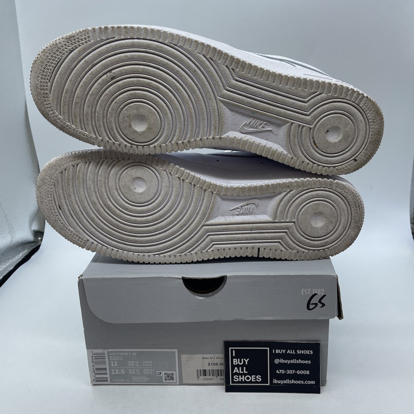 Size 11 - Nike Air Force 1 '07 Low Triple White (CW2288-111)