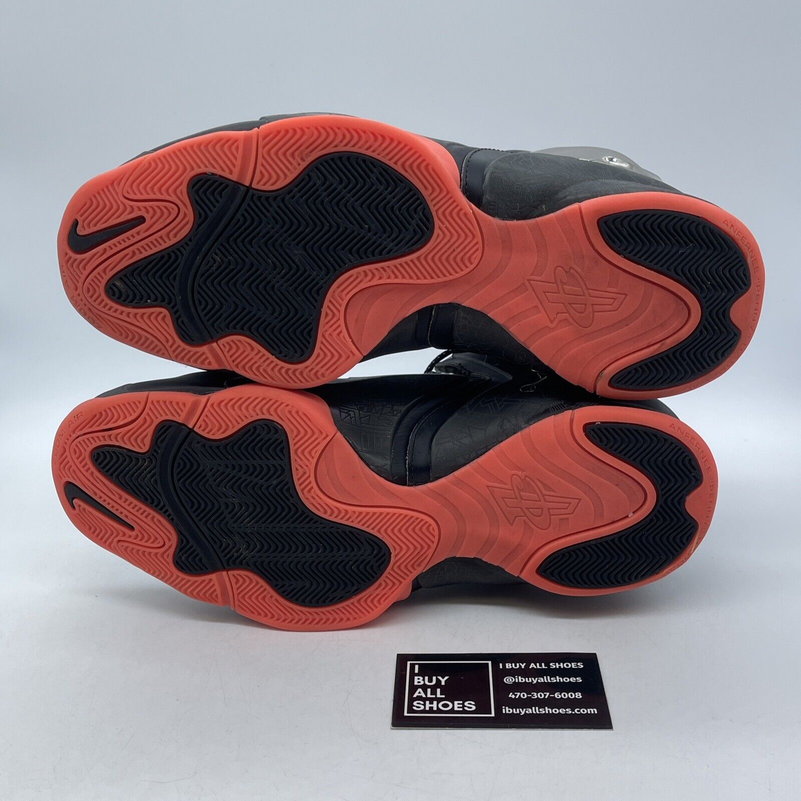 Size 11 - Nike Lil Penny Posite Prm Qs Gumbo League Grey Red (652121-001)