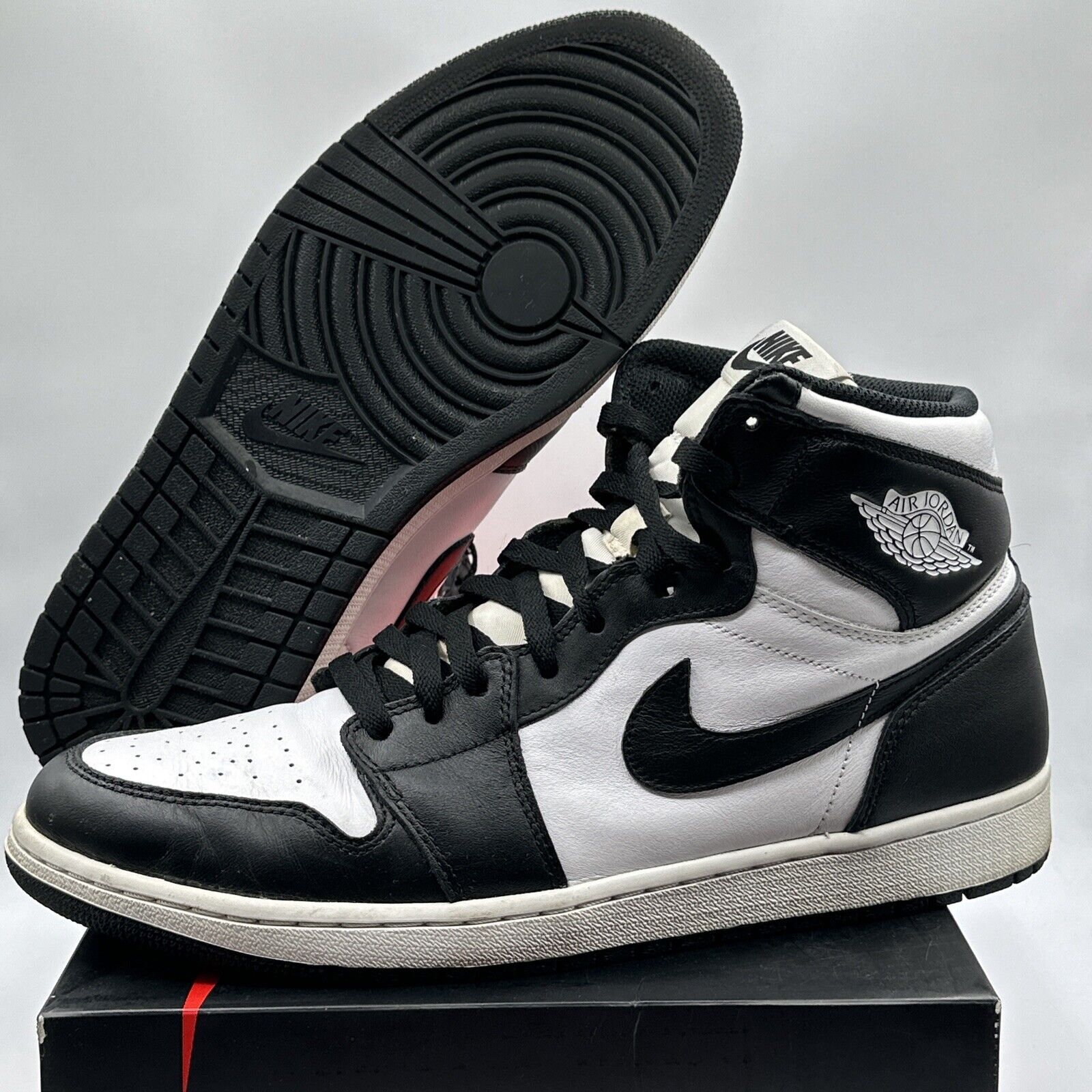 Size 13 - Jordan 1 Retro High OG Black White 2014