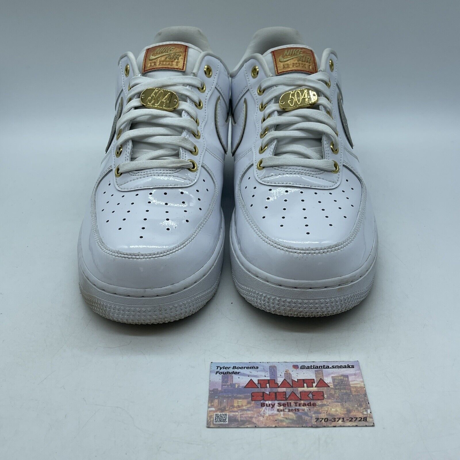 Size 11.5 - Nike Air Force 1 Low NOLA White Gold Leather (DZ5425-100)