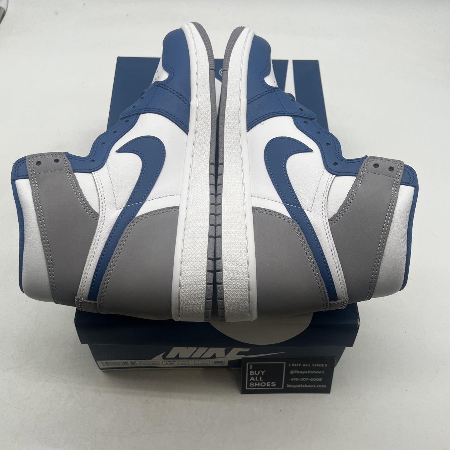 Size 10 - Air Jordan 1 Retro OG High True Blue (DZ5485-410)