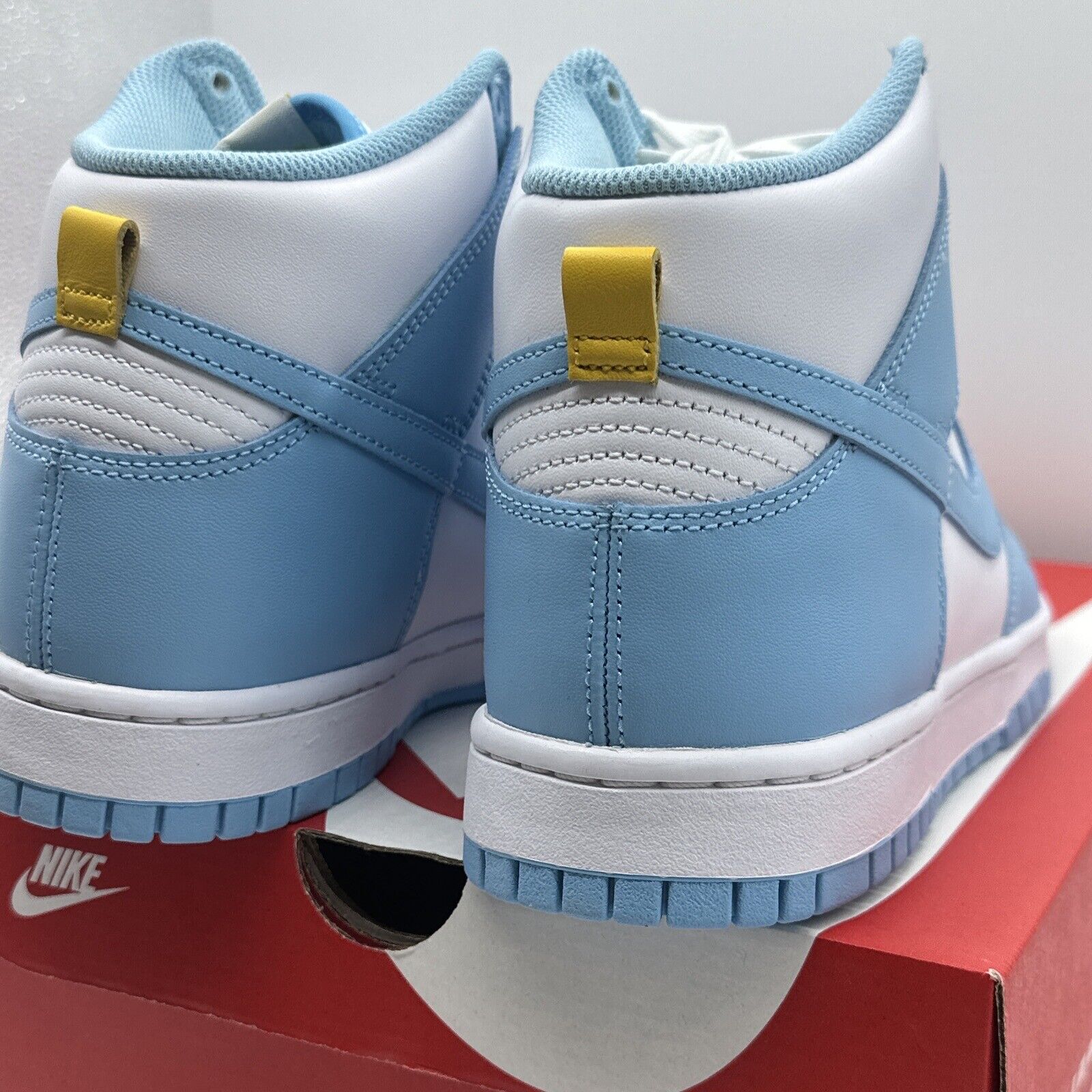 Nike SB Dunk High Blue Chill New Sz 10 With Original Box Whir Yellow Blue Icy Al