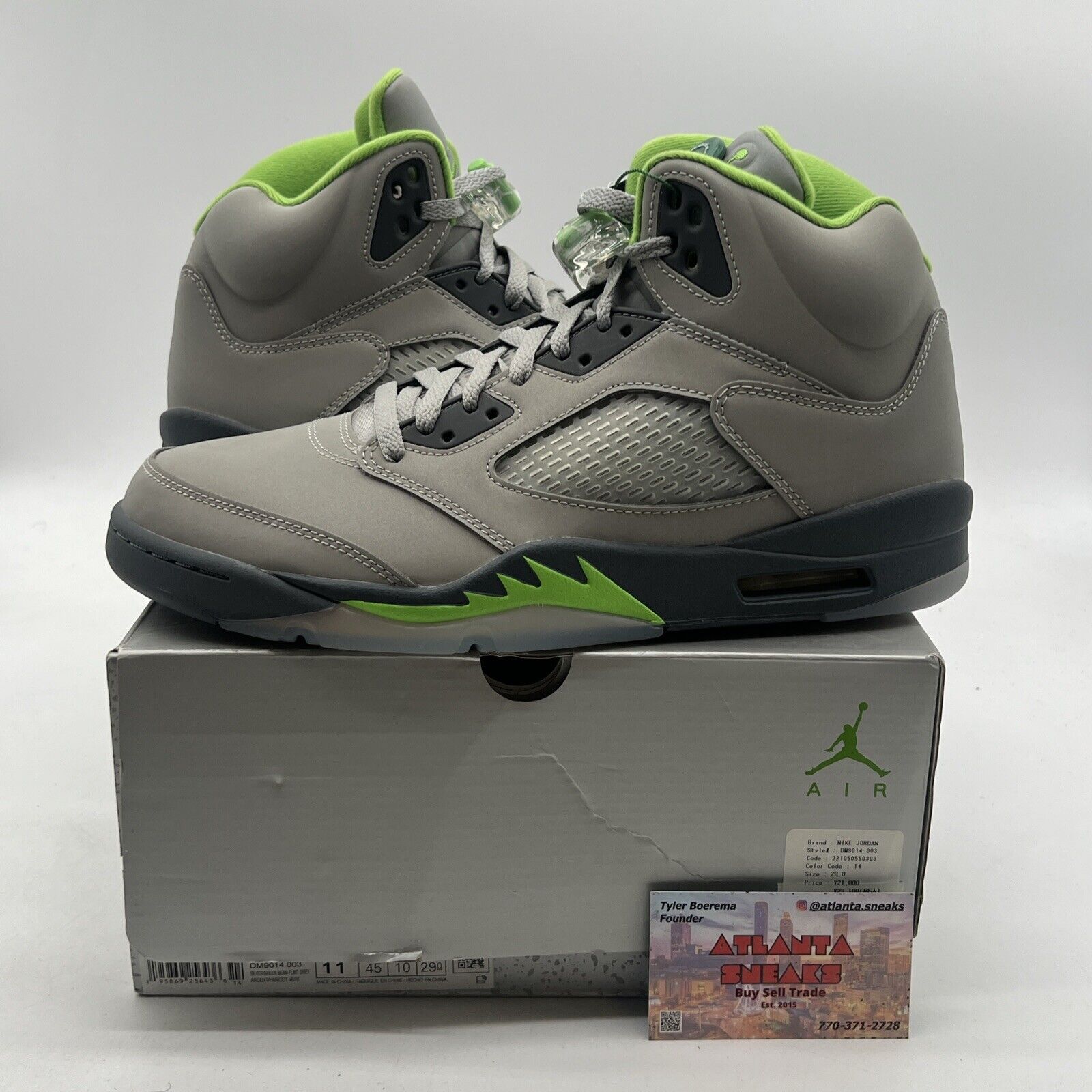 Size 11 - Air Jordan 5 Retro Green Bean (DM9014-003)