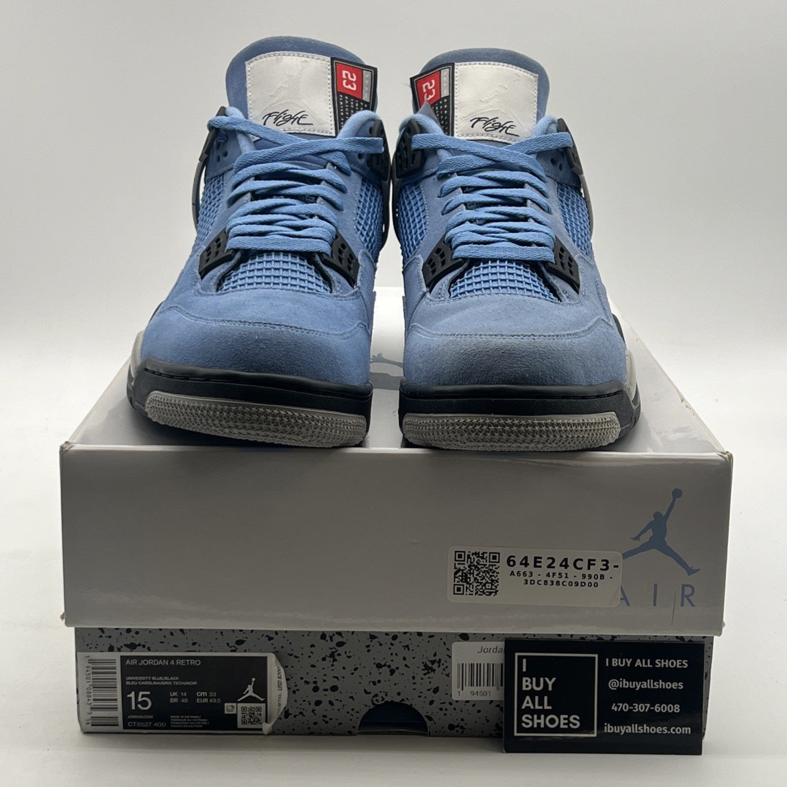 Size 15 - Air Jordan 4 Retro Mid University Blue (CT8527-400)