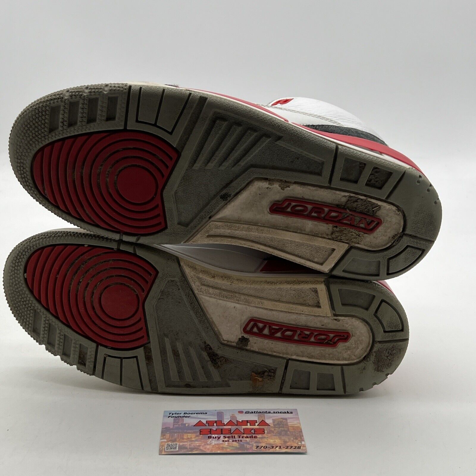 Size 8 - Air Jordan 3 Retro 2013 Fire Red (136064-129)